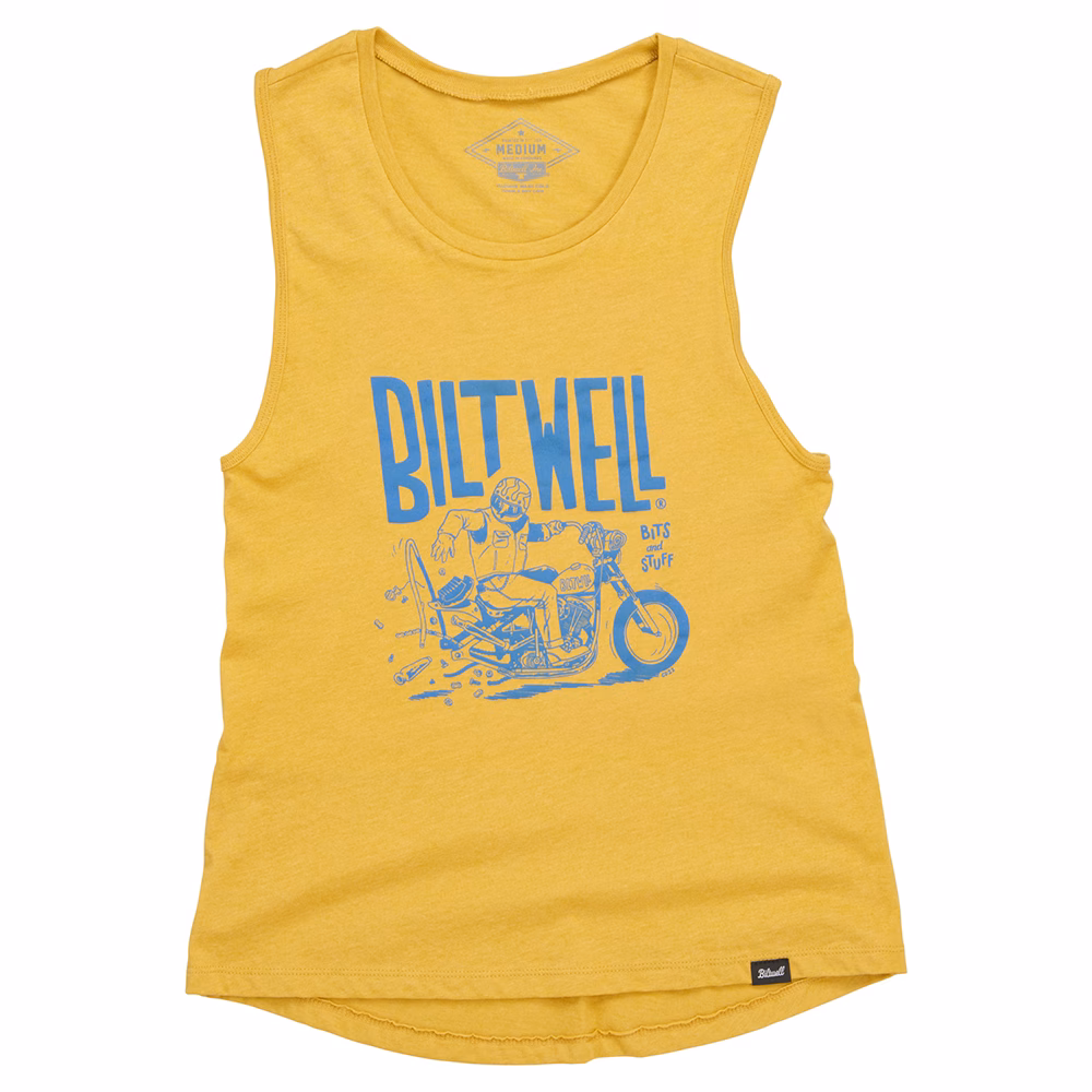 Biltwell Oops Tank Top Ladies Antique Gold