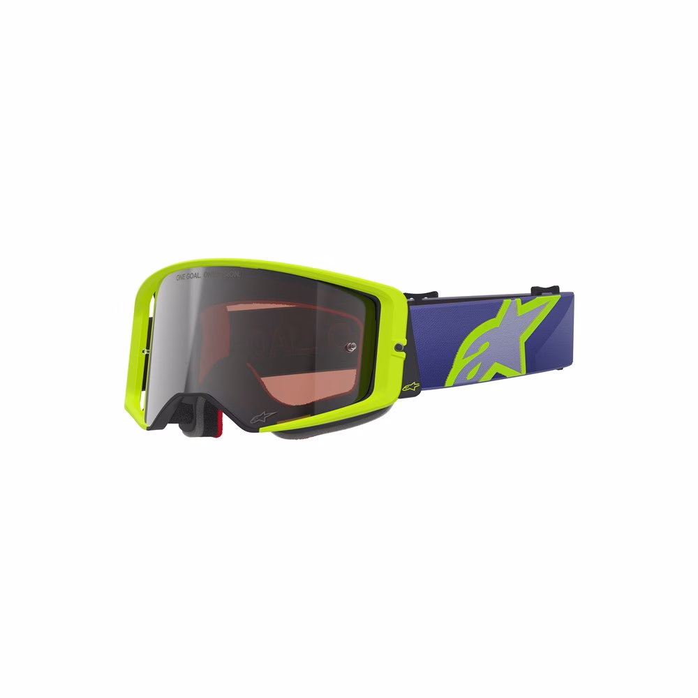 Alpinestars Supertech Vision Corp Motocross Goggle Purple/Yellow Fluoro - Mirror Silver Lens