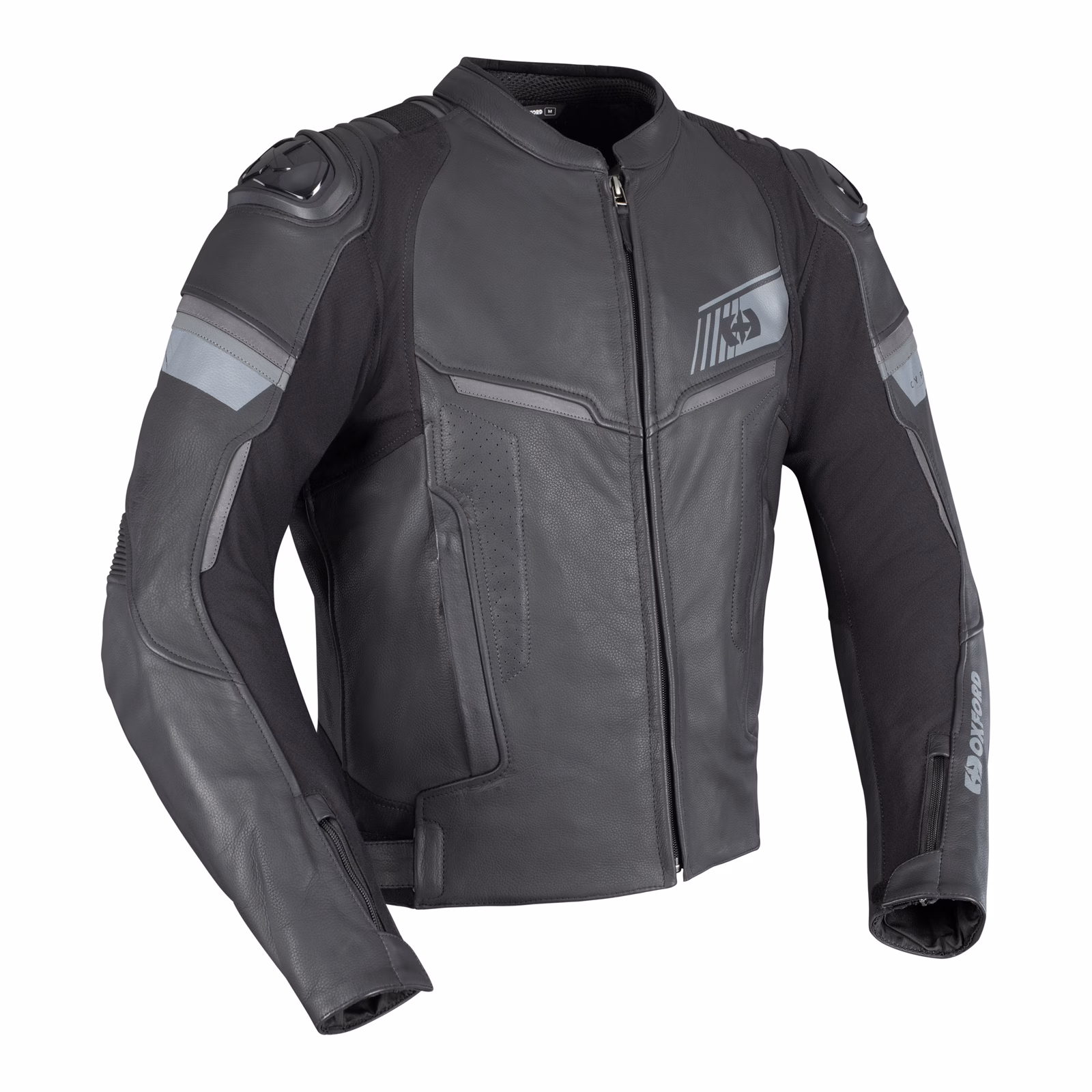 Oxford Cypher 1.0 Leather Road Jacket Stealth Black - Image 1