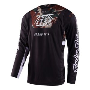 Troy Lee Designs GP Pro Blends Motocross Jersey Camo Back / Green - Image 3
