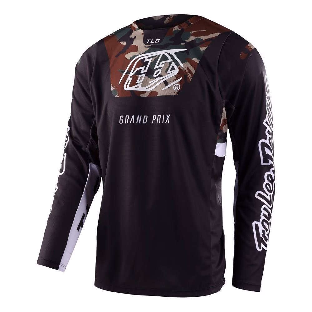 Troy Lee Designs GP Pro Blends Motocross Jersey Camo Back / Green