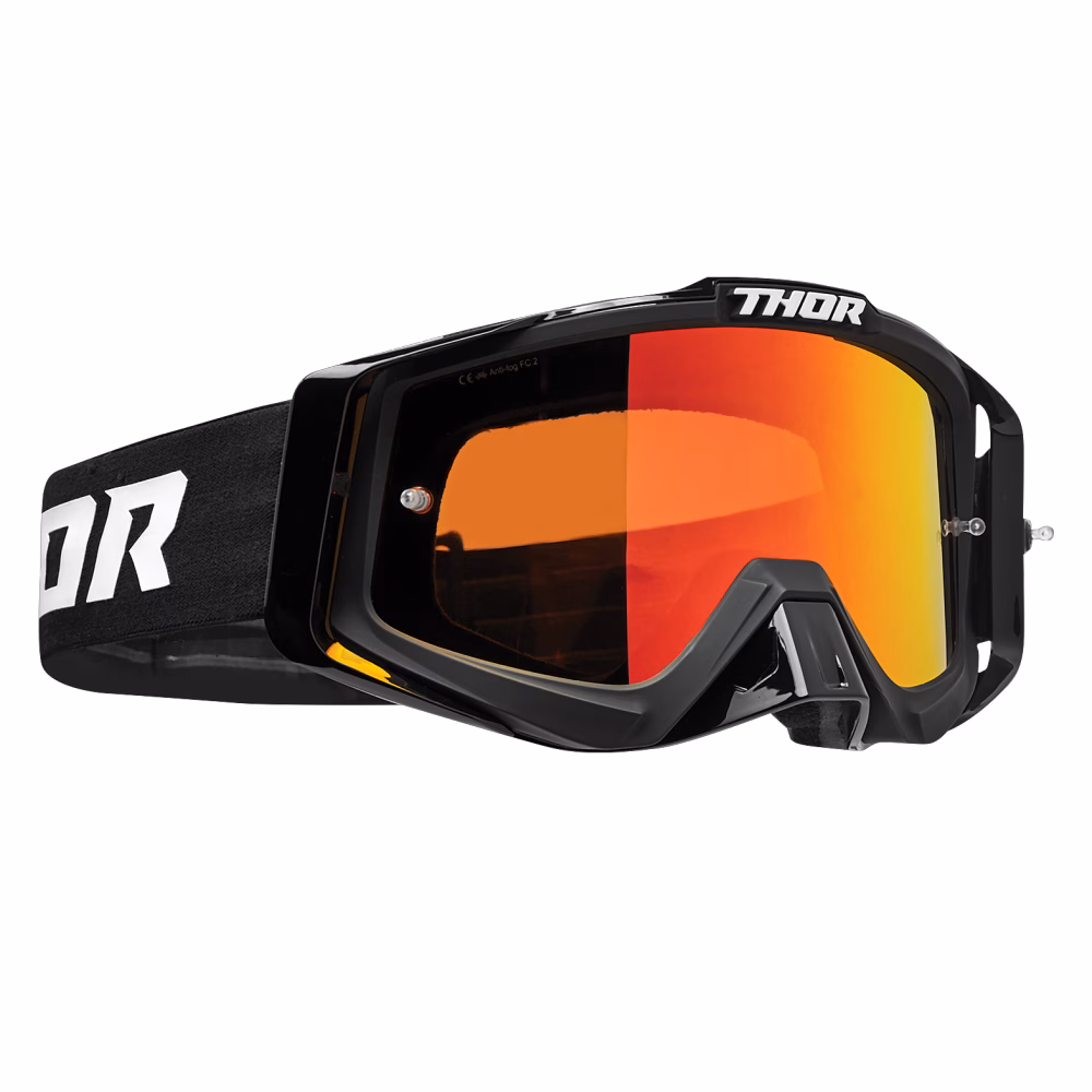 Thor Sniper Pro Motocross Goggles Solid Black