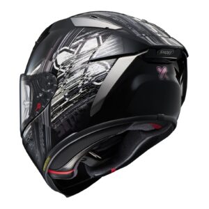 Shoei X-SPR Pro Cross Logo TC-5 Road Helmet Black / White - Image 3