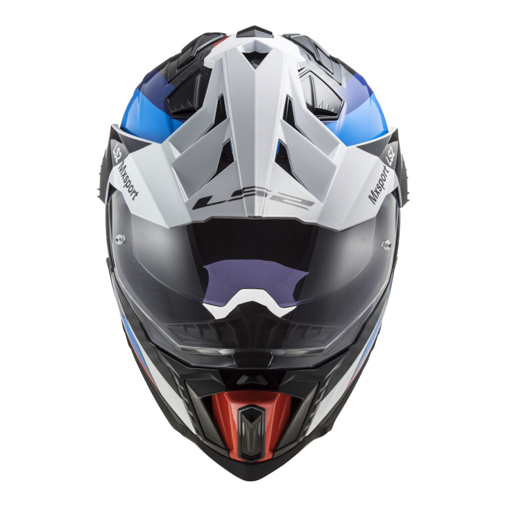 LS2 MX701 C Explorer Carbon Frontier Adventure Helmet Black / Blue
