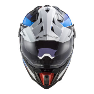 LS2 MX701 C Explorer Carbon Frontier Adventure Helmet Black / Blue - Image 5