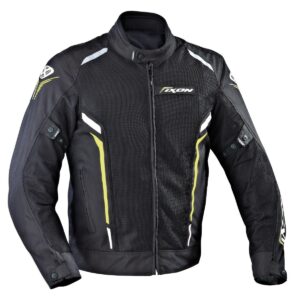 IXON COOLER Road Jacket BLK/WHT/YEL - Image 1