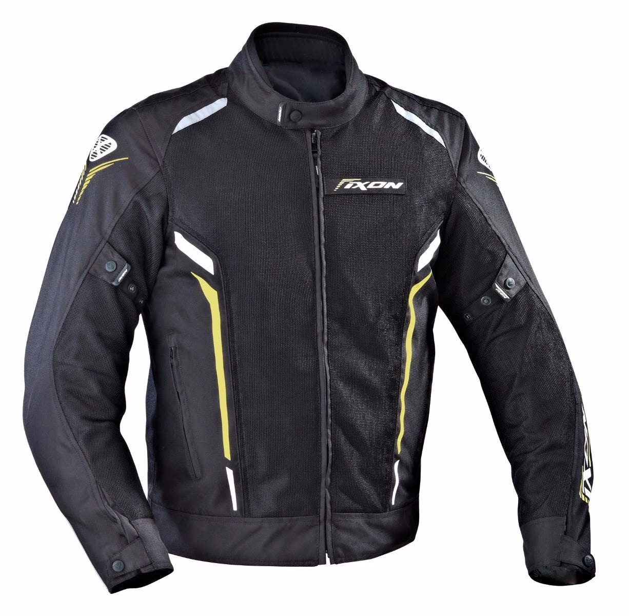 IXON COOLER Road Jacket BLK/WHT/YEL - Image 1