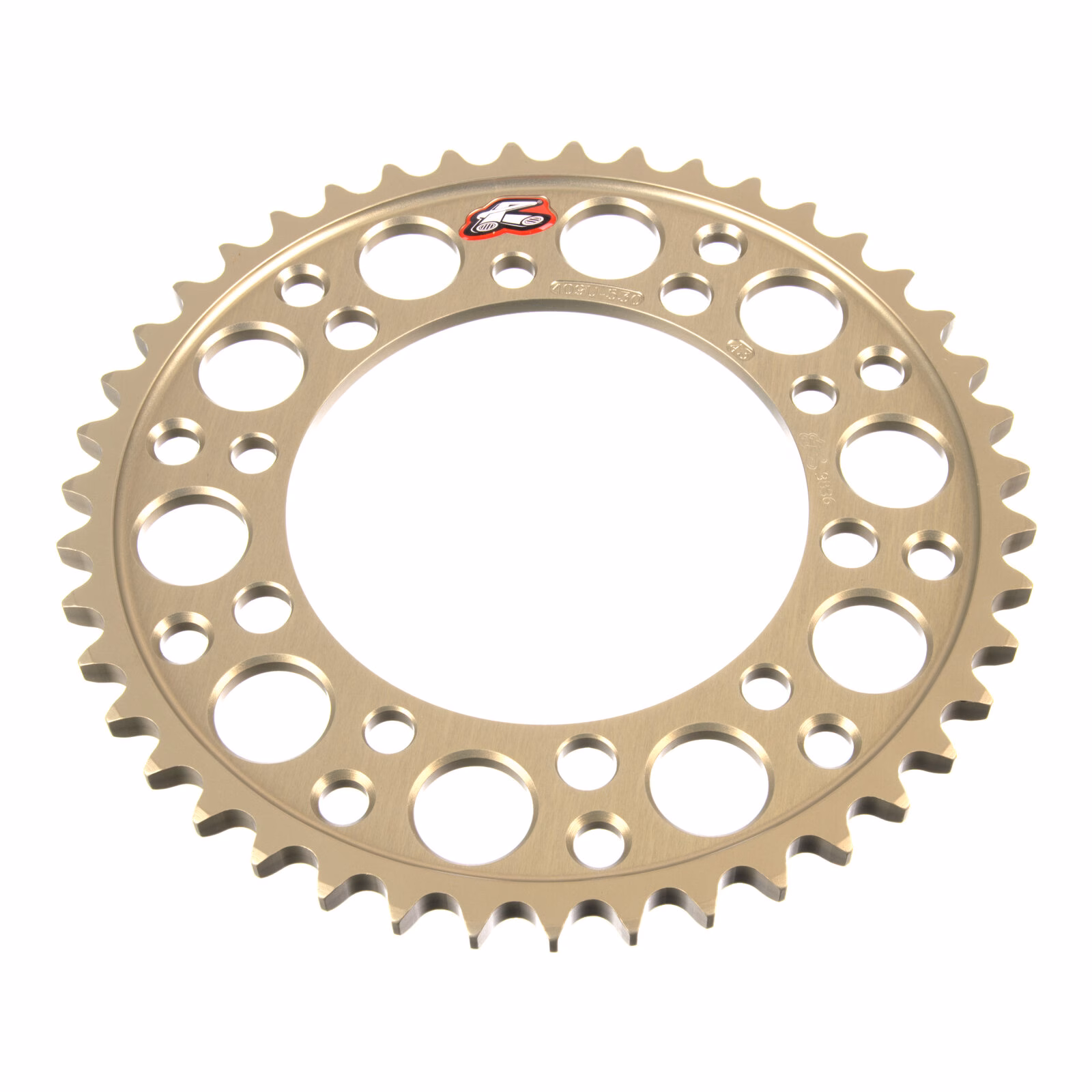 Renthal Sprocket Rear Silver 43T Alloy 7075 T6 Grooved Suzuki - Image 2