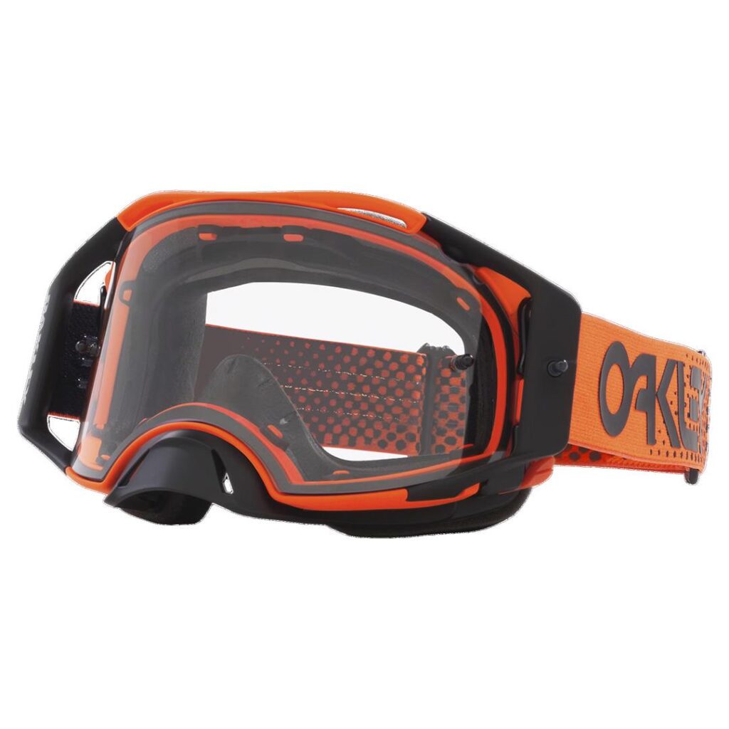 Oakley AirBrake Motocross Goggle Moto Orange B1B w/ Clear Lens