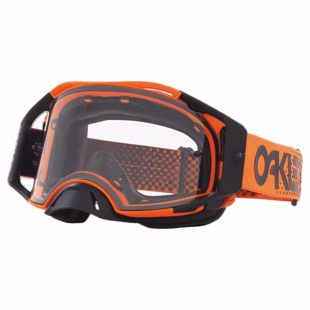 Oakley AirBrake Motocross Goggle Moto Orange B1B w/ Clear Lens - Image 1