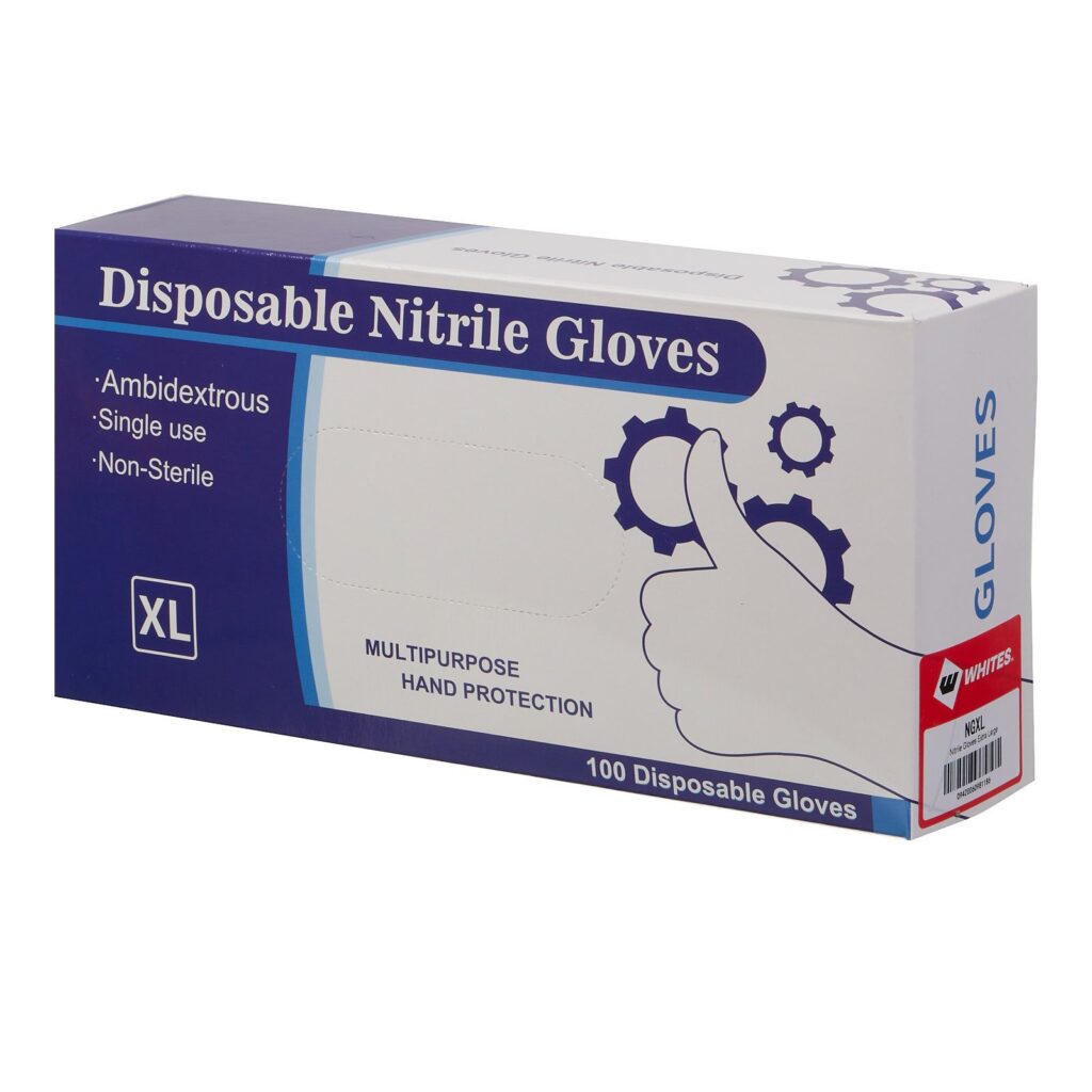 NITRILE GLOVES LATEX / POWDER FREE 100 PCS BLU