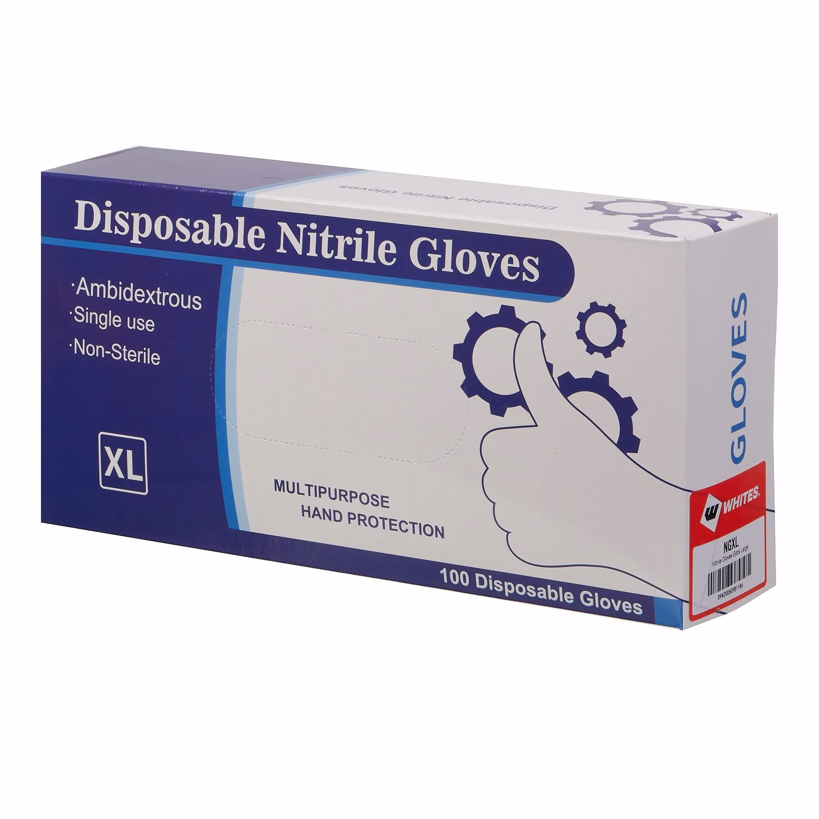 NITRILE GLOVES LATEX / POWDER FREE 100 PCS BLU - Image 1