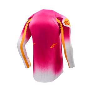 Alpinestars Supertech Mig Limited Edition Motocross Jersey Pink Fluoro/White - Image 2