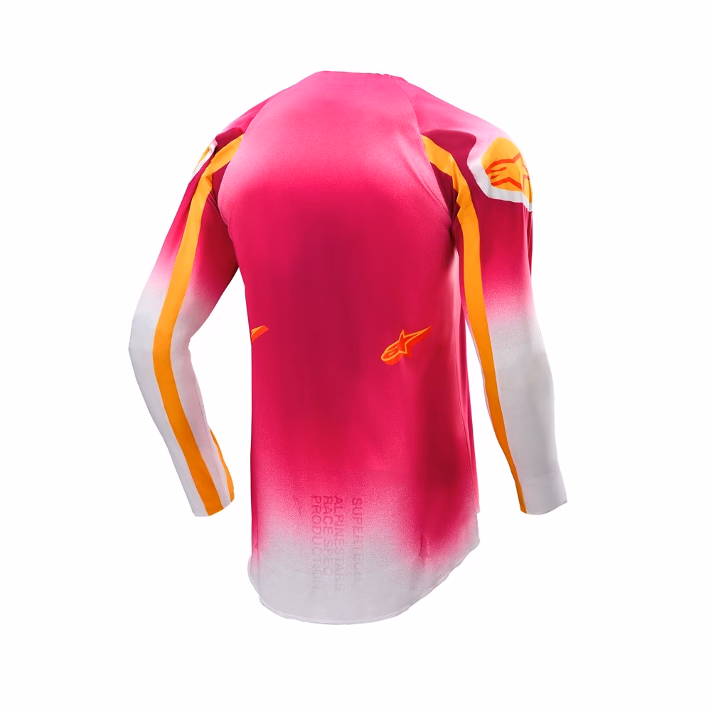 Alpinestars Supertech Mig Limited Edition Motocross Jersey Pink Fluoro/White