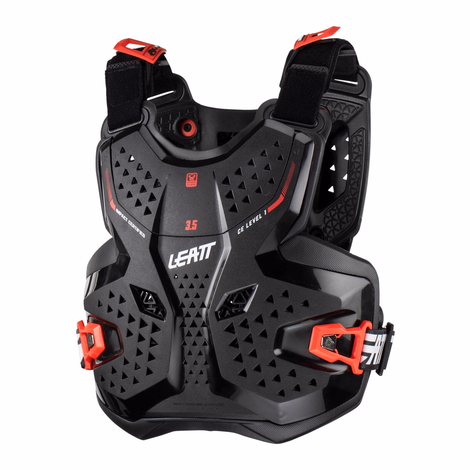 Leatt 3.5 Junior Chest Protector - Black / Red - Image 1