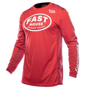 Fasthouse Grindhouse Air-Cooled Ramble Motocross Jersey Red - Image 1