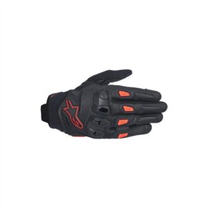 Alpinestars SP X 7 Roads Gloves Black/Dark Red/Red Fluoro - Image 1