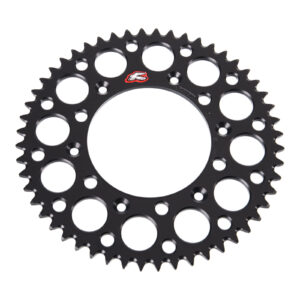 Renthal Sprocket Rear Black 52T Alloy 7075 T6 Grooved - Image 2