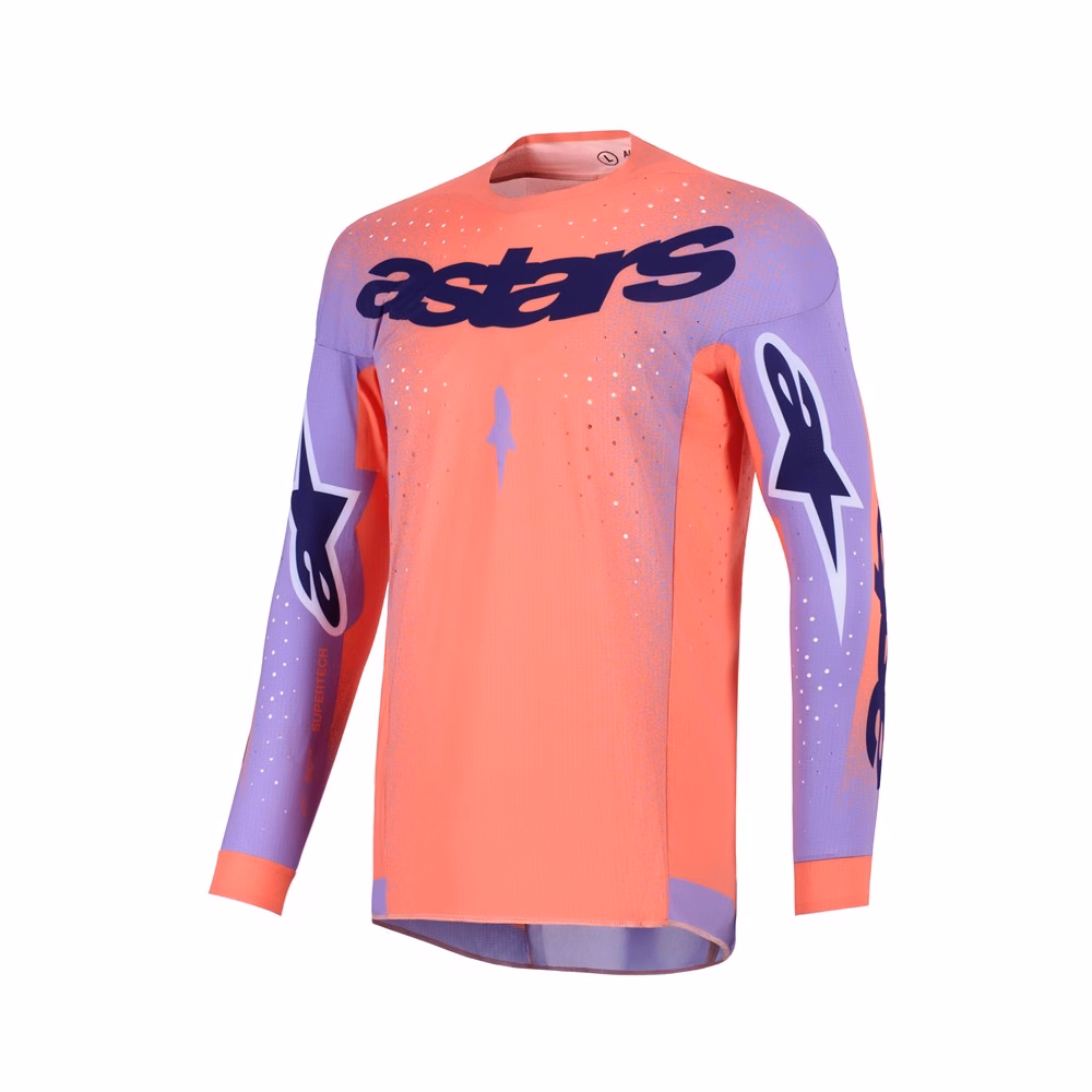 Alpinestars Supertech Scenz Motocross Jersey Hot Coral/Purple
