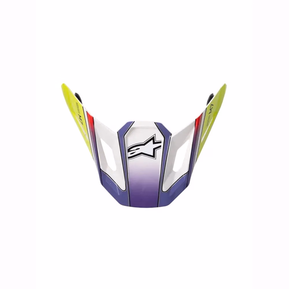 Alpinestars S-M7 Fuse Visor White/Yellow Fluoro/Purple Gloss