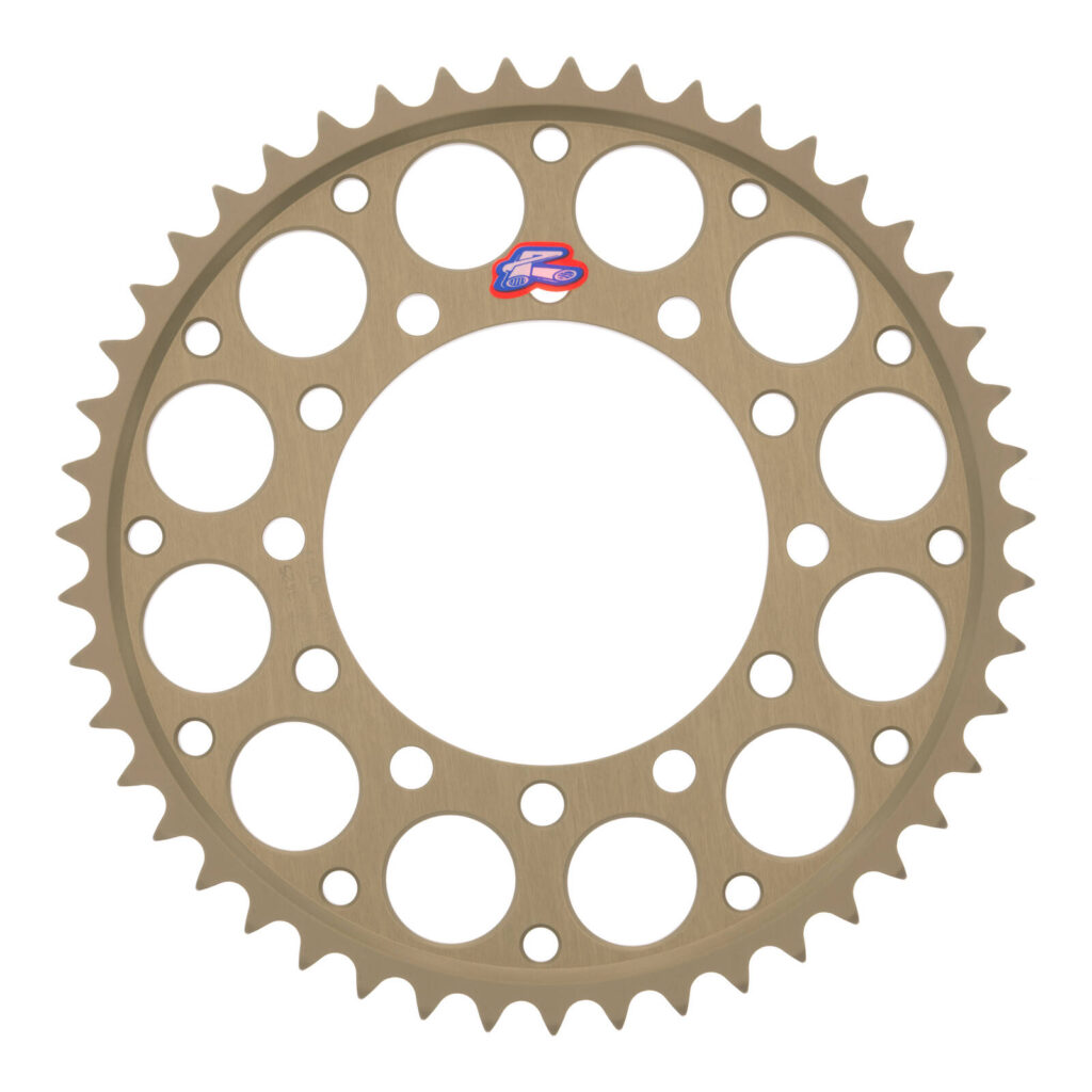 Renthal Sprocket Rear Silver 47T Alloy 7075 T6 Grooved Kawasaki
