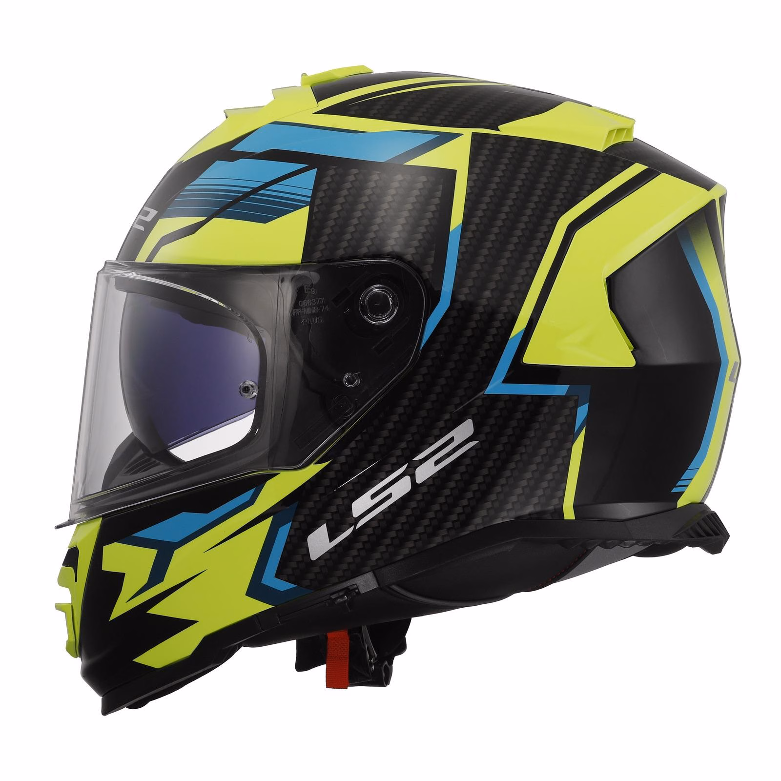 LS2 FF800 Storm II - Tracker Road Helmet Black / High Visibility Yellow - Image 4