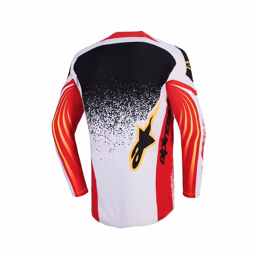 Alpinestars Techstar Nomur Motocross Jersey Light Gray/Red/Black