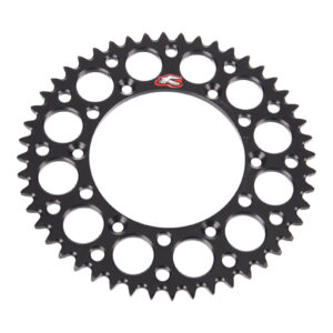 Renthal Sprocket Rear Black 48T Alloy 7075 T6 Grooved - Image 2
