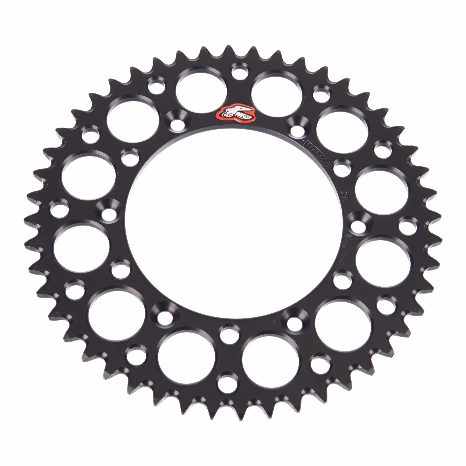 Renthal Sprocket Rear Black 48T Alloy 7075 T6 Grooved - Image 2
