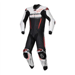 Alpinestars GP-R7 1Pc Leather Suit White/Black/Red Fluoro - Image 2
