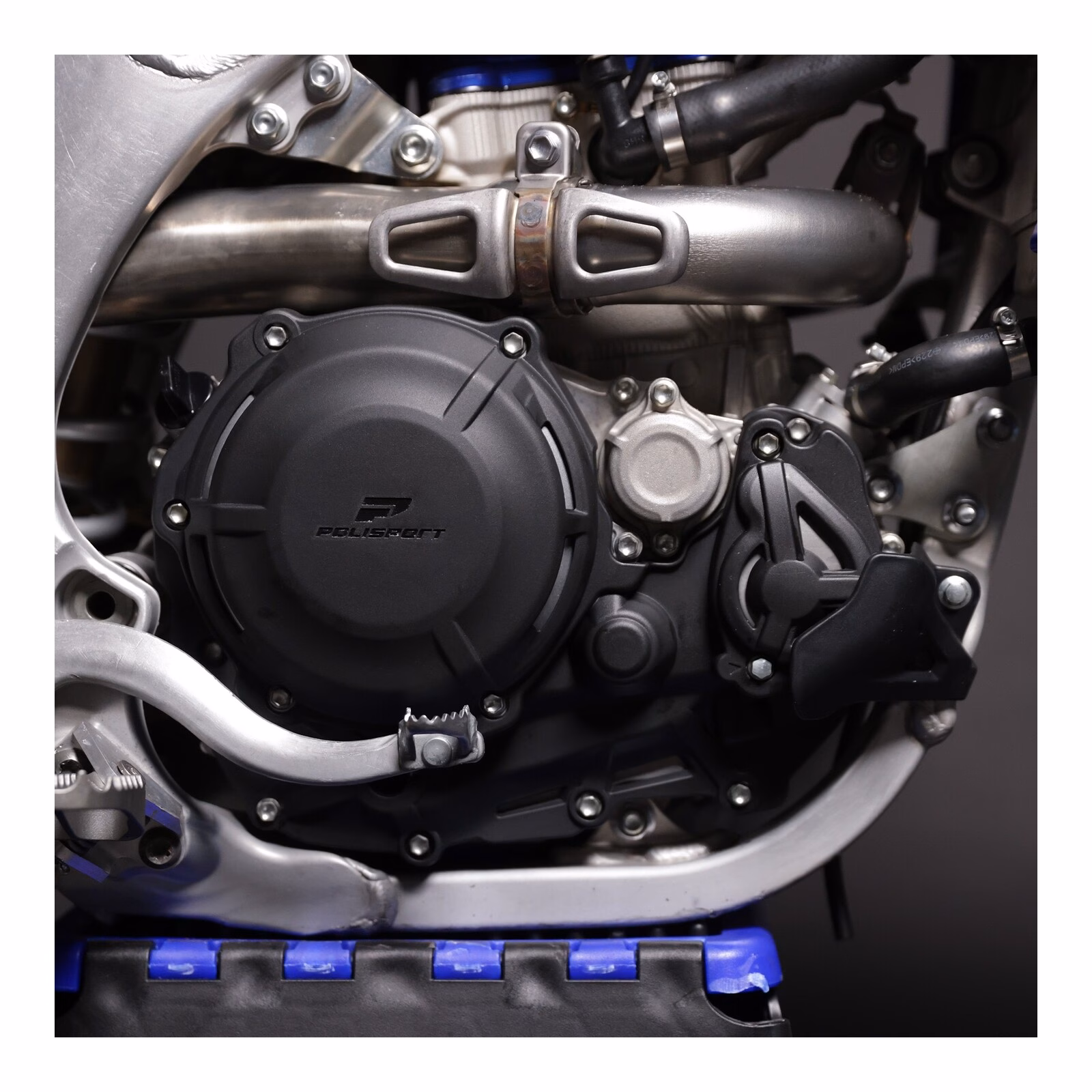 Poli Clutch & Ignition Cover Protector Kit YZ450F '23 - Black - Image 2