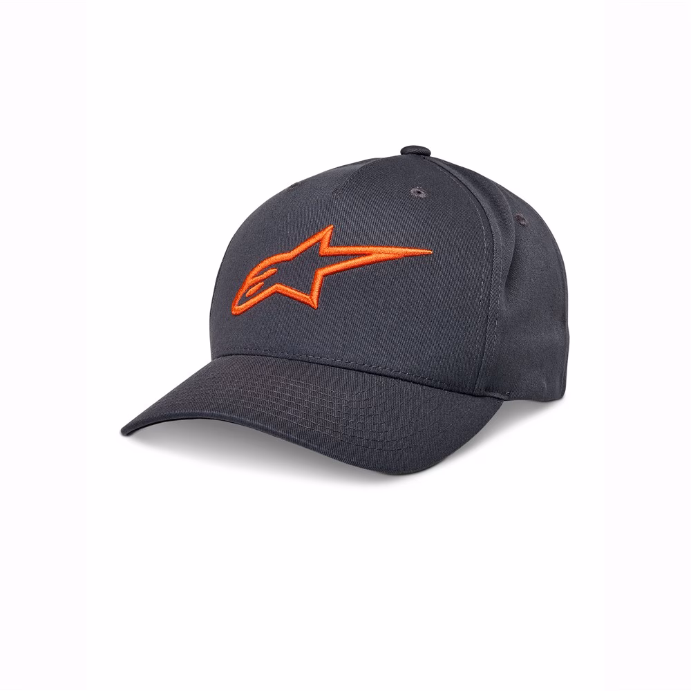 Alpinestars Ageless Snapback Hat Charcoal/Orange