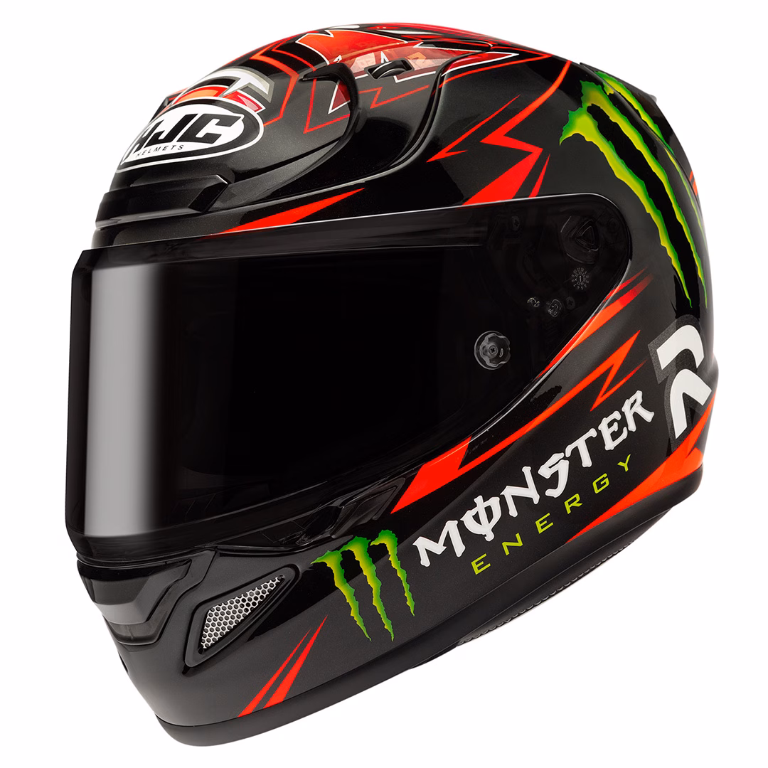 HJC RPHA 12 Quartararo Replica MC1 Road Helmet - Image 1
