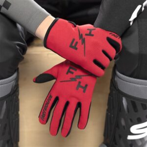 Fasthouse Carbon Eternal Motocross Gloves Youth Red - Image 5