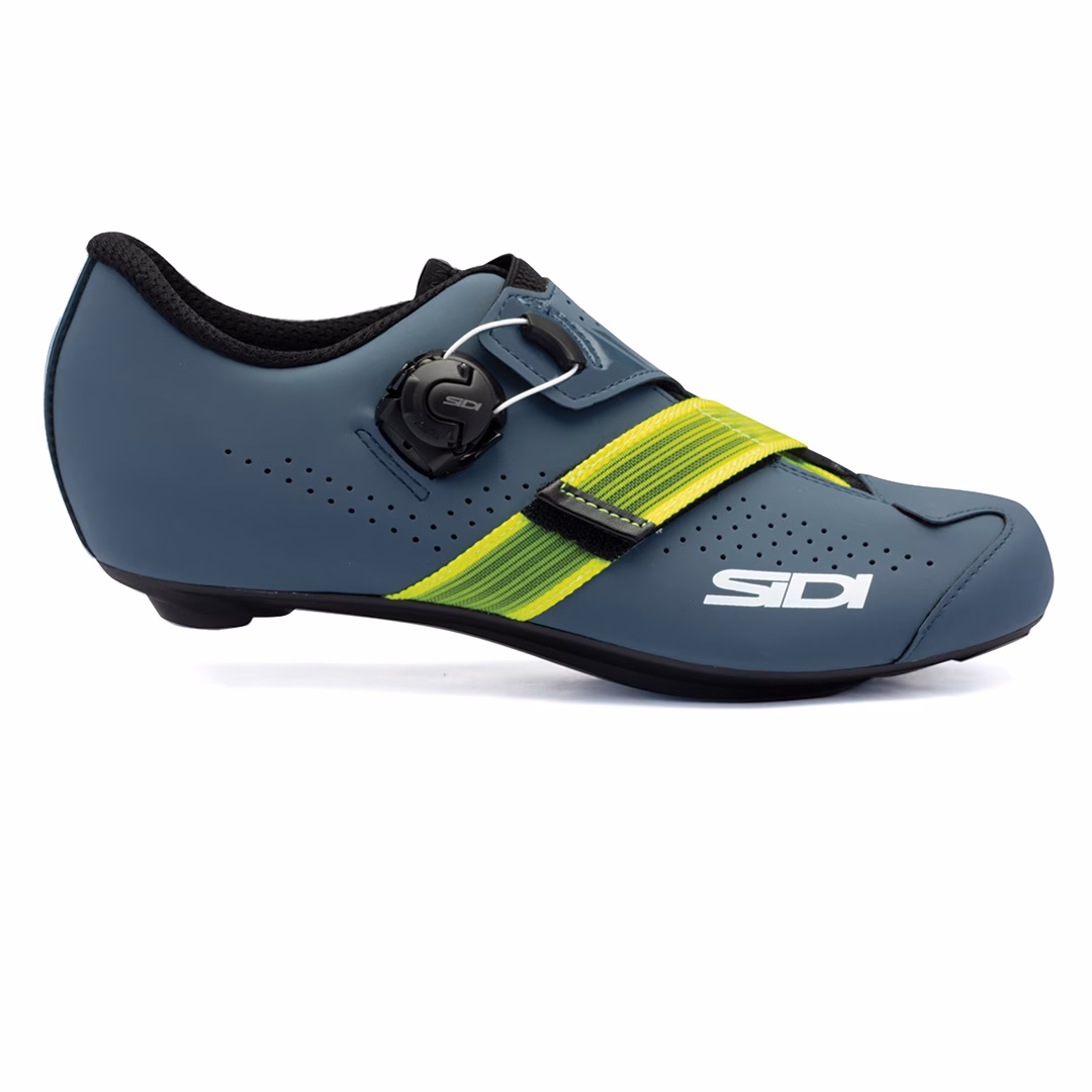 Sidi Prima Road Shoes Blue/Yellow - Image 1