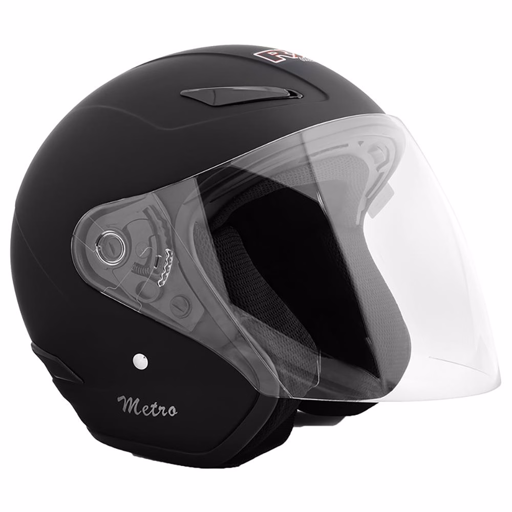RXT Metro Open Face Helmet Matte Black