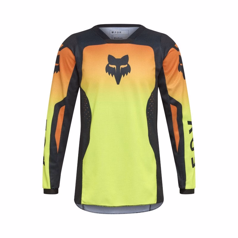Fox  180 Shield Motocross Jersey Youth Fluro Yellow