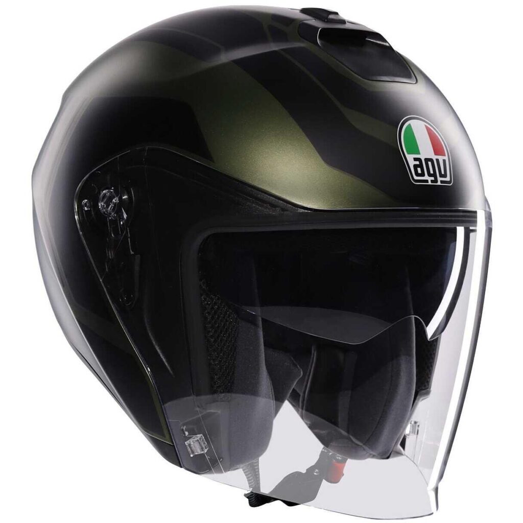 AGV IRIDES SAKAI Open Face Helmet Matte Green/Black