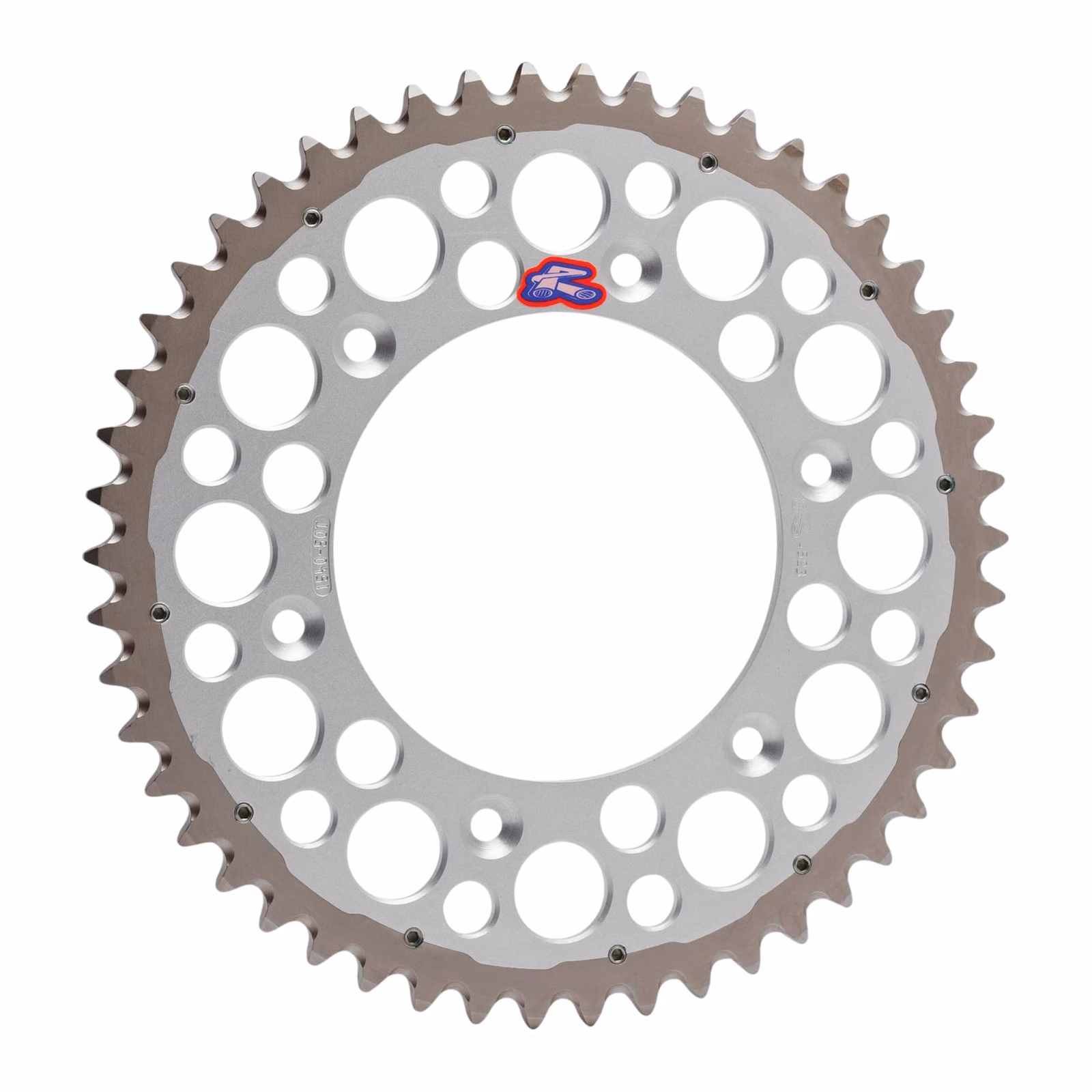Renthal Sprocket Twinring Silver 48T Bi-metal Grooved - Image 1