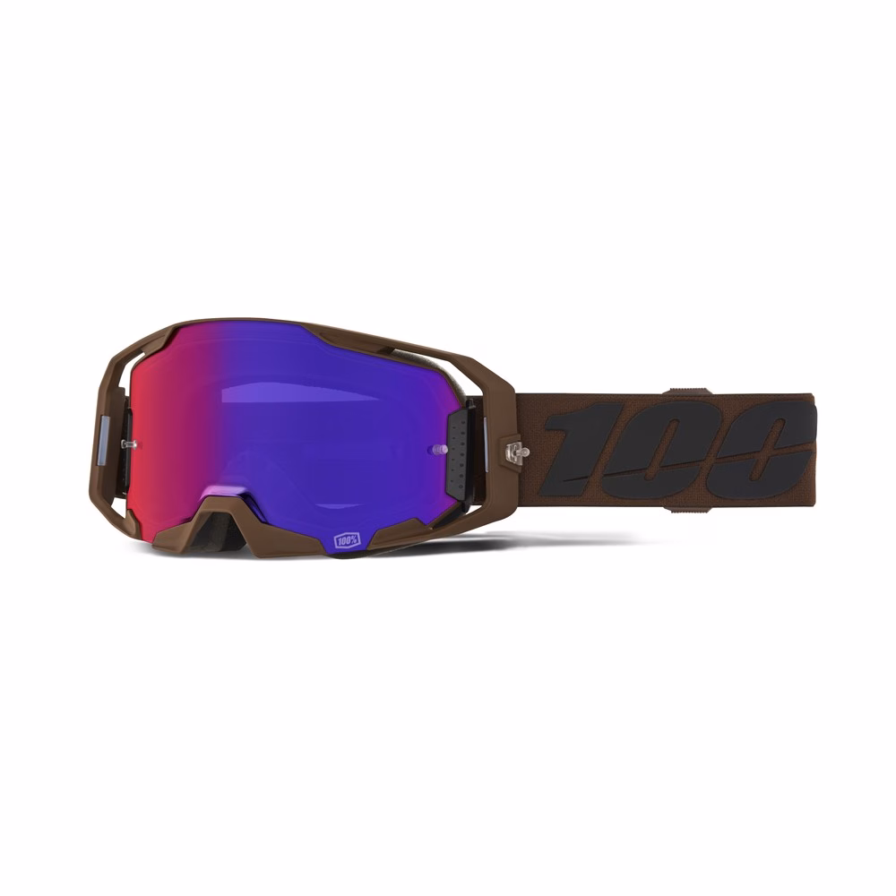 100% ARmatic Motocross Goggles Salcedo Purple Mirror Lens