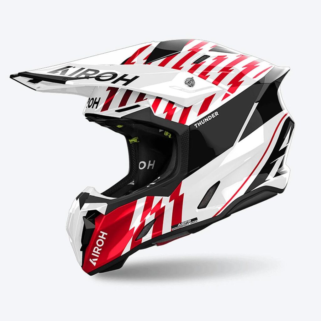 Airoh Twist 3 Motocross Helmet Thunder Red Gloss