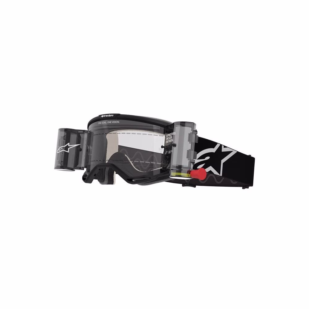 Alpinestars Vision 5 Corp Motocross Goggle Roll Offs Black - Clear Lens