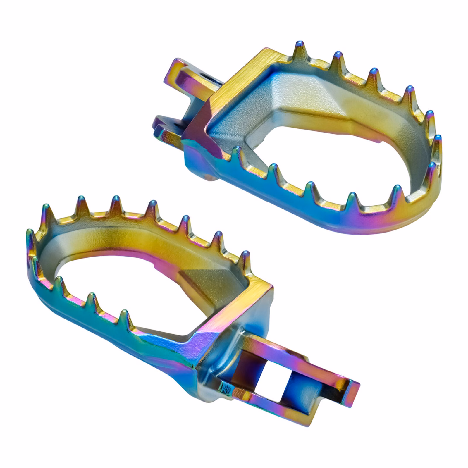 Zeta Max Foot Pegs KX – Oilslick - Image 1