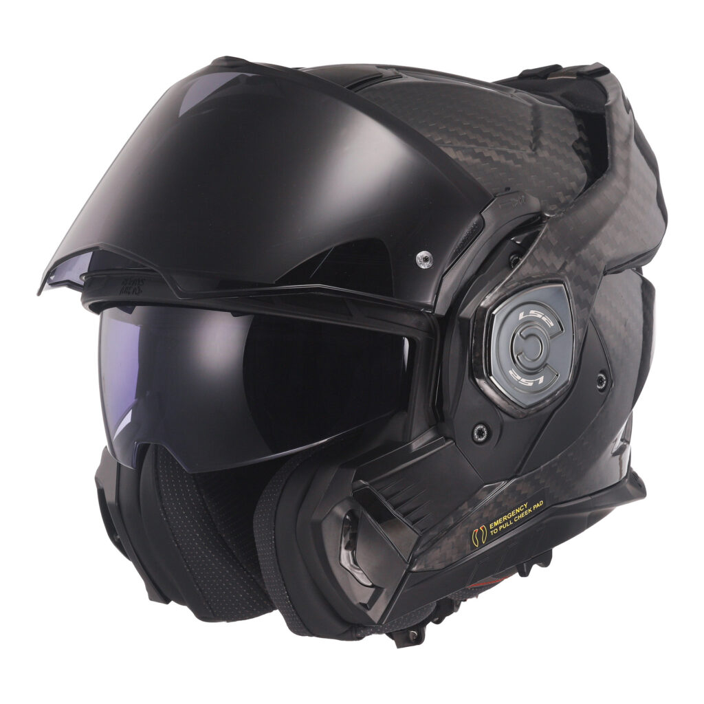 LS2 FF901 Advant X Carbon Flip Front Helmet Carbon 06