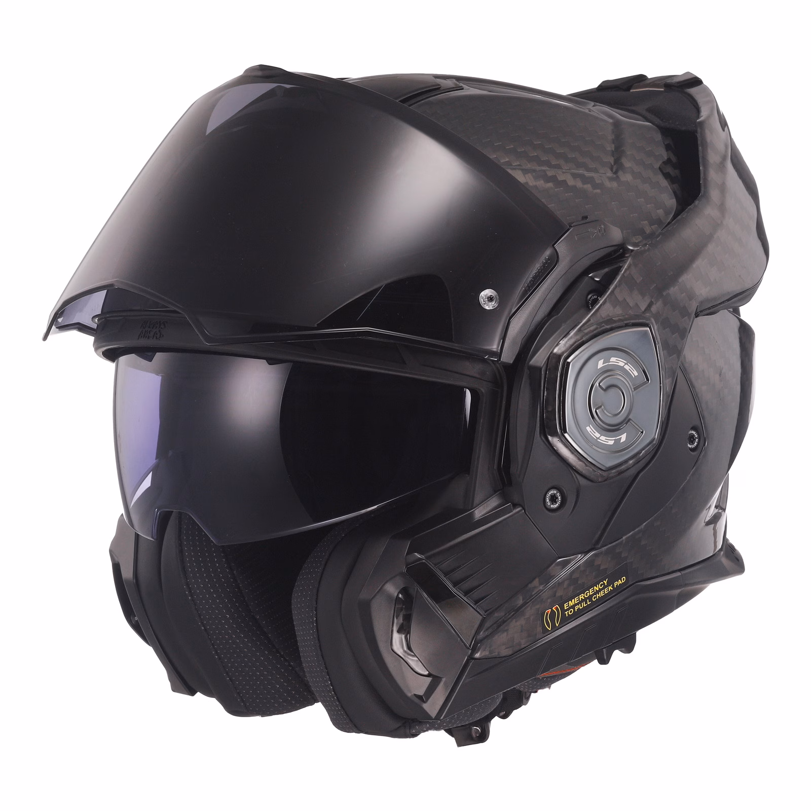 LS2 FF901 Advant X Carbon Flip Front Helmet Carbon 06 - Image 2