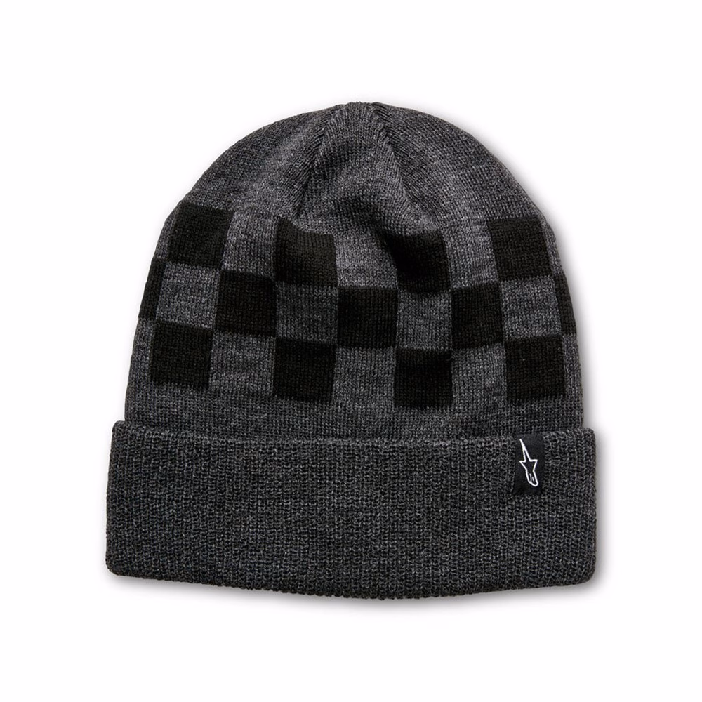 Alpinestars Checked Beanie Charcoal Heather