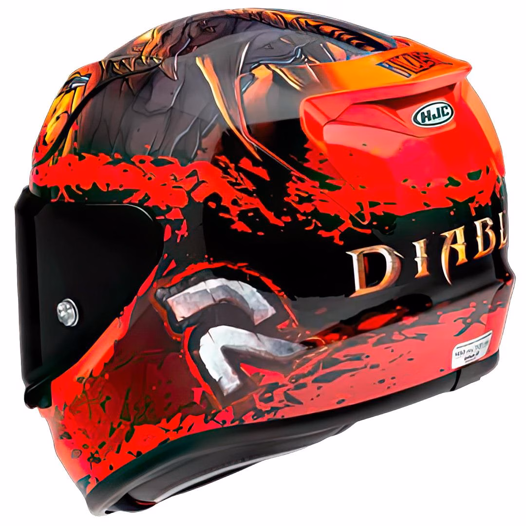HJC RPHA12 Diablo Blizzard MC1 Road Helmet - Image 3