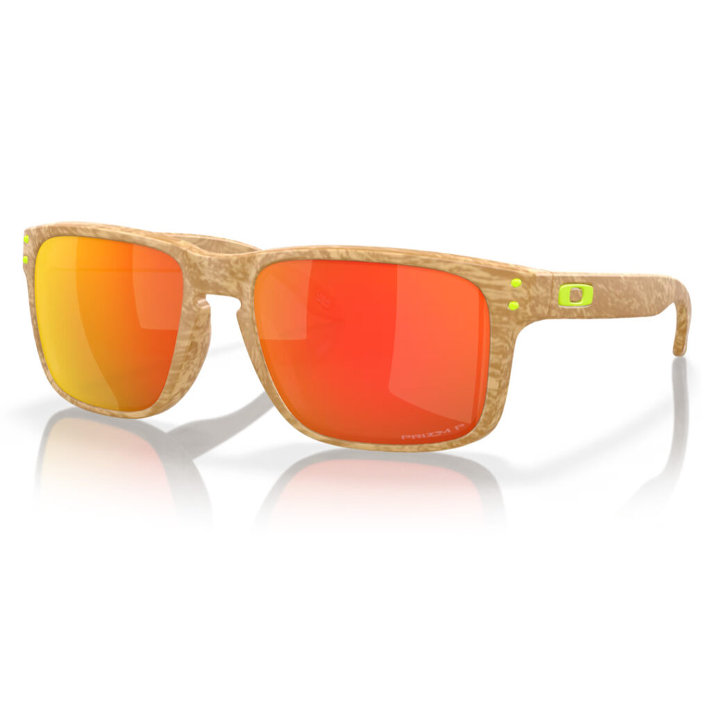Oakley Holbrook Sunglasses Matte Desert Tan PRIZM Ruby Polar