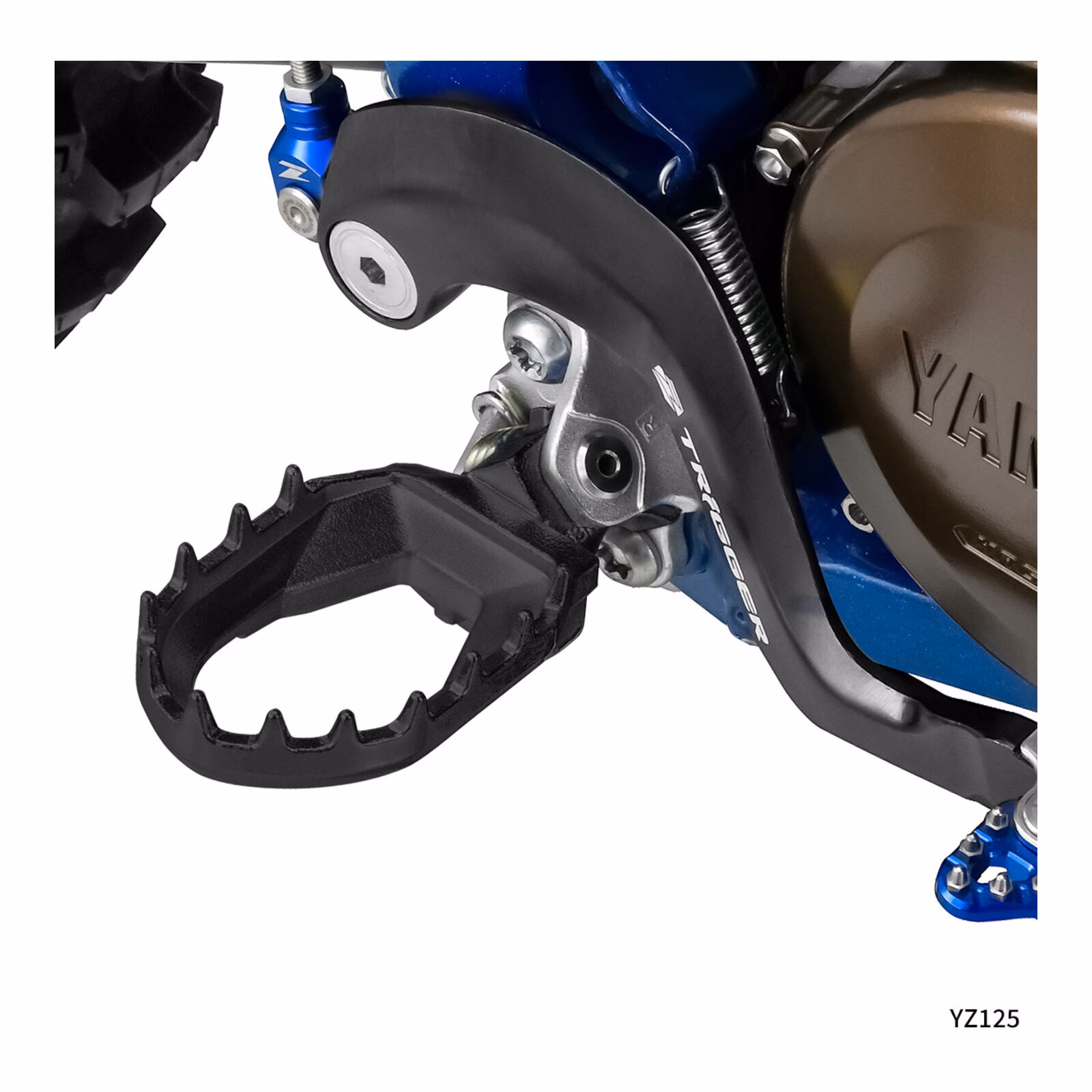 Zeta Max Foot Pegs 2-Stroke Yamaha YZ - Black - Image 2