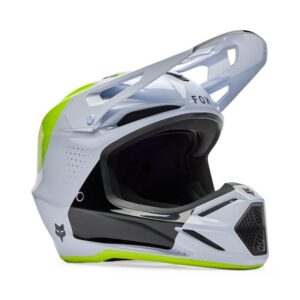 Fox V3 Tine Motocross Helmet White - Image 2